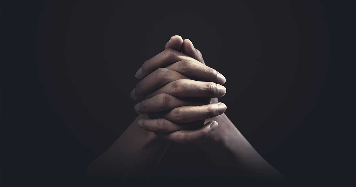 Hands in prayer